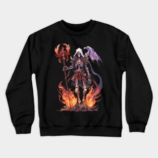 Demonic Descen Terrifying Realms of the Evil Demon Hell Underworld Crewneck Sweatshirt